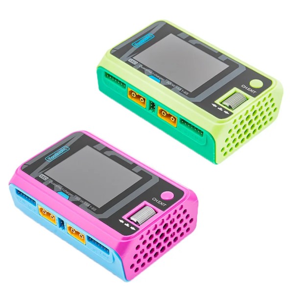 ToolkitRC M6D 500W Limited Edition 15A doppio caricatore intelligente ad alta potenza 1-6S LiHV NiMh Pb batteria in metallo giocattolo
